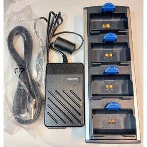 Intermec AC4 4-Bay Battery Charger Station for Barcode Scanners w power supply